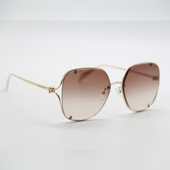 NEW ALEXANDER MCQUEEN AM0366S  002 UNISEX SUNGLASSES ALEXANDER MCQUEEN AM0366S - Picture 6 of 12